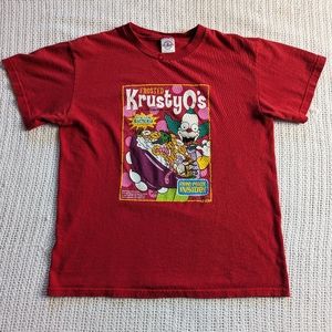 VTG 2002 The Simpsons Frosted KrustyO's Red Adult Medium T-Shirt Delta Tag